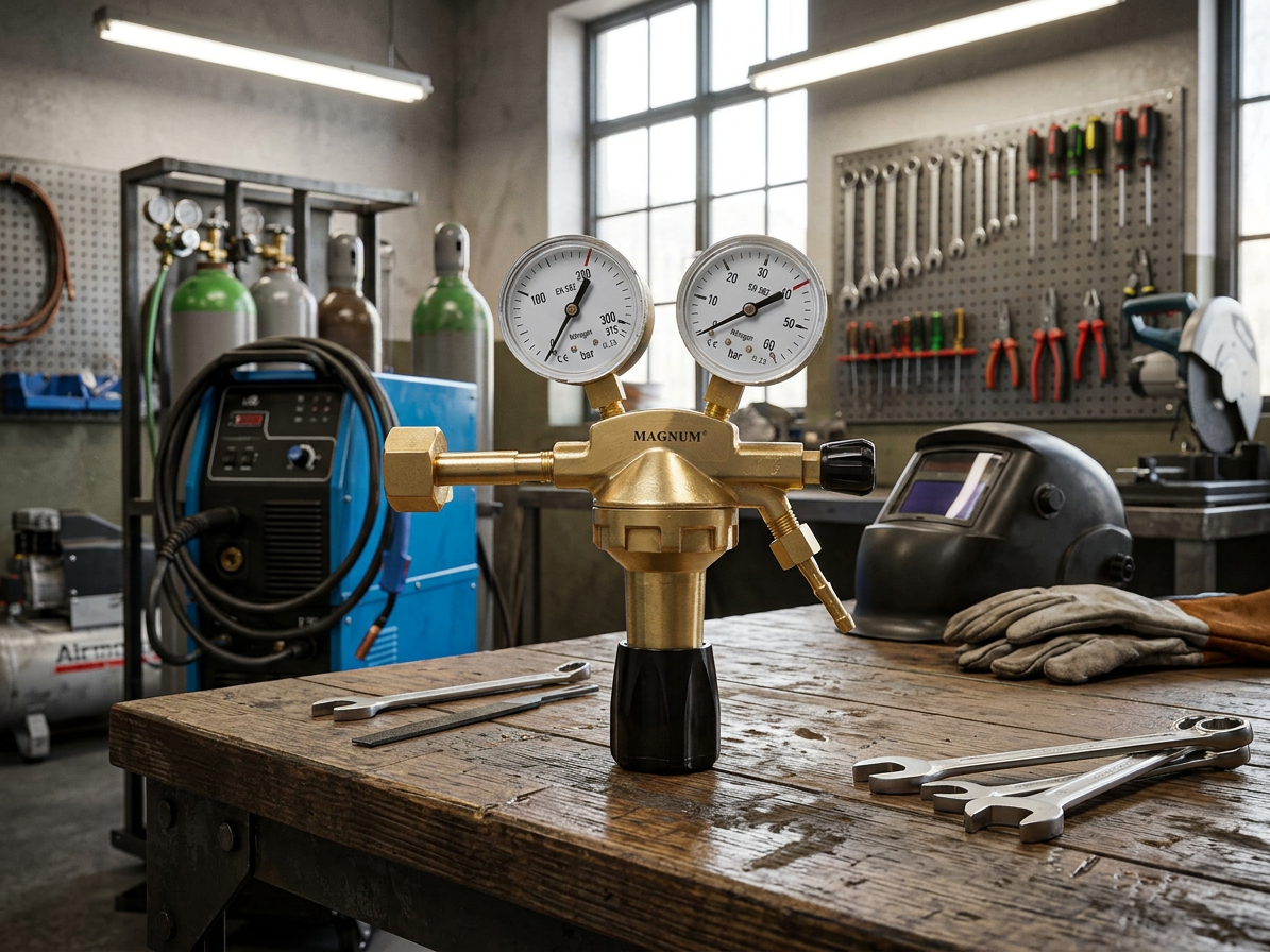 Redukční ventil S80 DUSÍK, závit W24,32, 40 bar