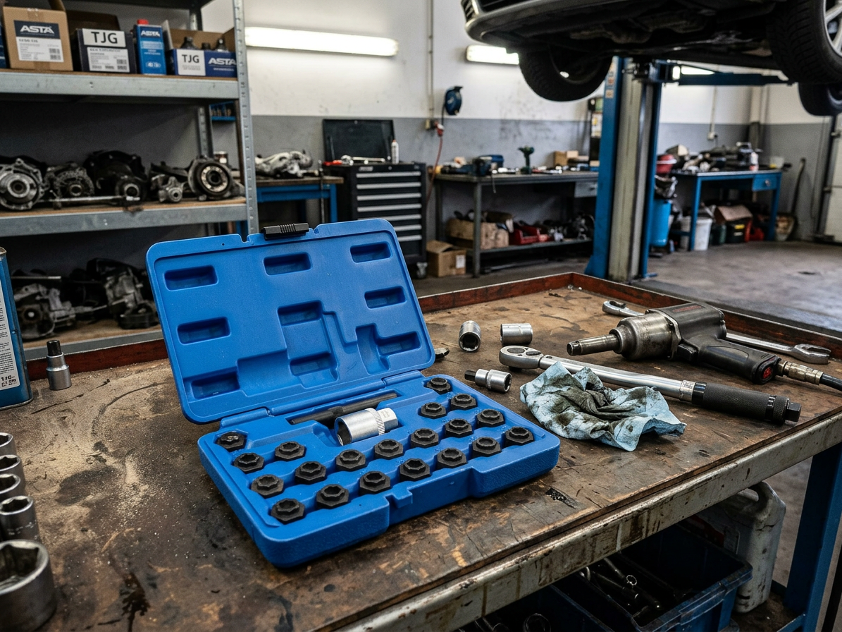Hlavice na bezpečnostní šrouby kol BMW 1/2", sada 22 ks - ASTA