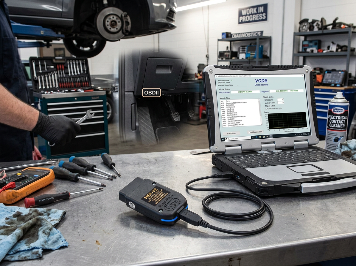 Diagnostika VAG-COM VCDS Standard 10 VIN, HEX V2 USB kabel, pro koncern VW