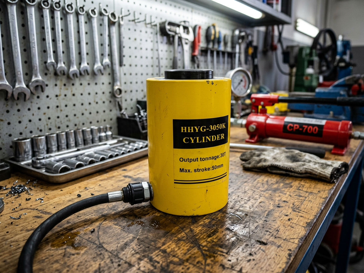 Hydraulický válec s dutým pístem, nosnost 30 tun - HHYG-3050K