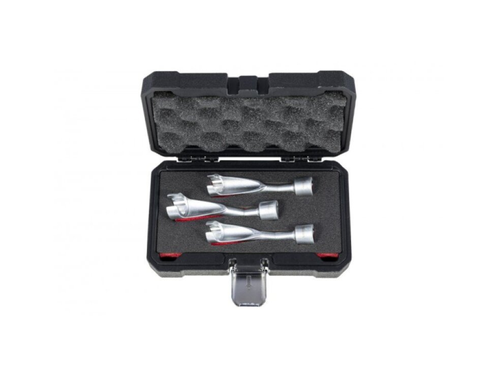 Sada klíčů na matice vstřikovacího vedení, 1/2" 12hranné, 14-19 mm, 3 ks - QUATROS QS20802