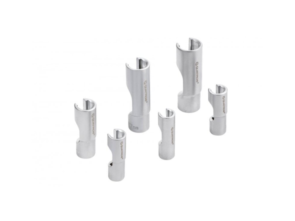 Sada otevřených nástrčných klíčů 3/8" 10-19 mm pro lambda sondy 6ks Quatros QS20711A