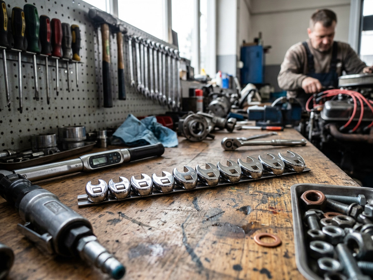 Ploché otevřené klíče 3/8", 10-19 mm, sada 10 ks na liště - ASTA
