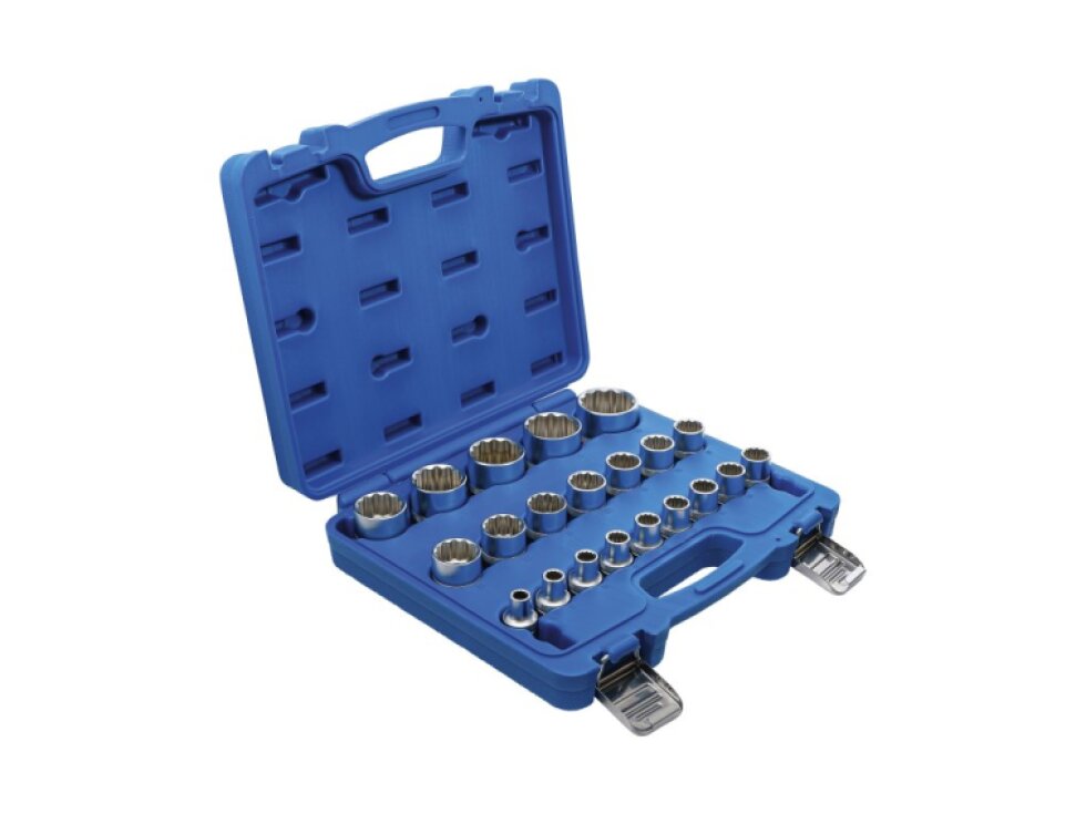 Hlavice nástrčné 1/2" 8-36 mm, sada 21 dílů - BGS 2267