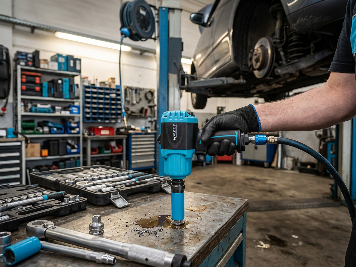 Pneumatický rázový utahovák Twin turbo 1/2", 2200 Nm - HAZET 9012TT