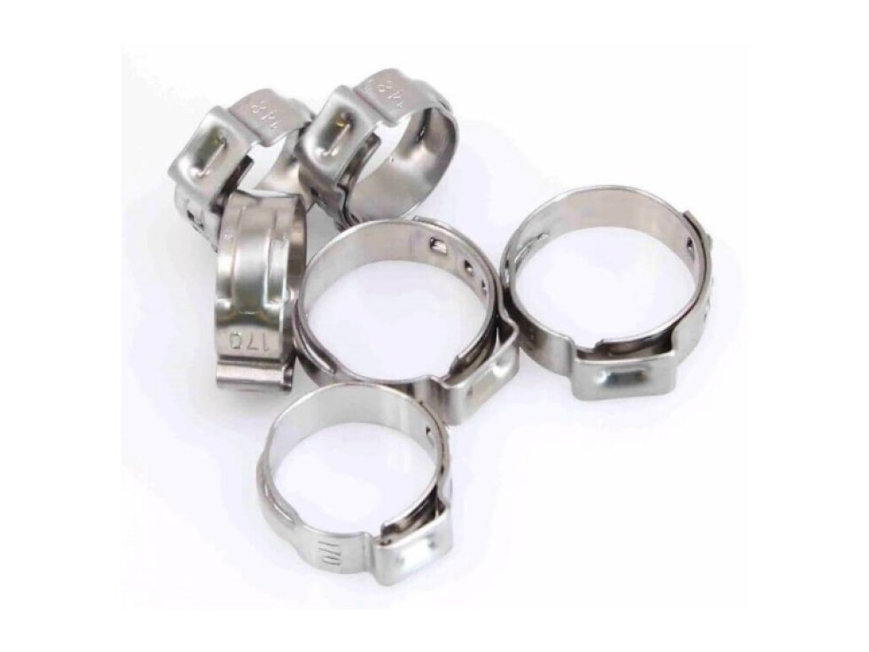 Hadicové spony, průměr 5,8 - 21,0 mm, nerez, sada 170 ks - ASTA