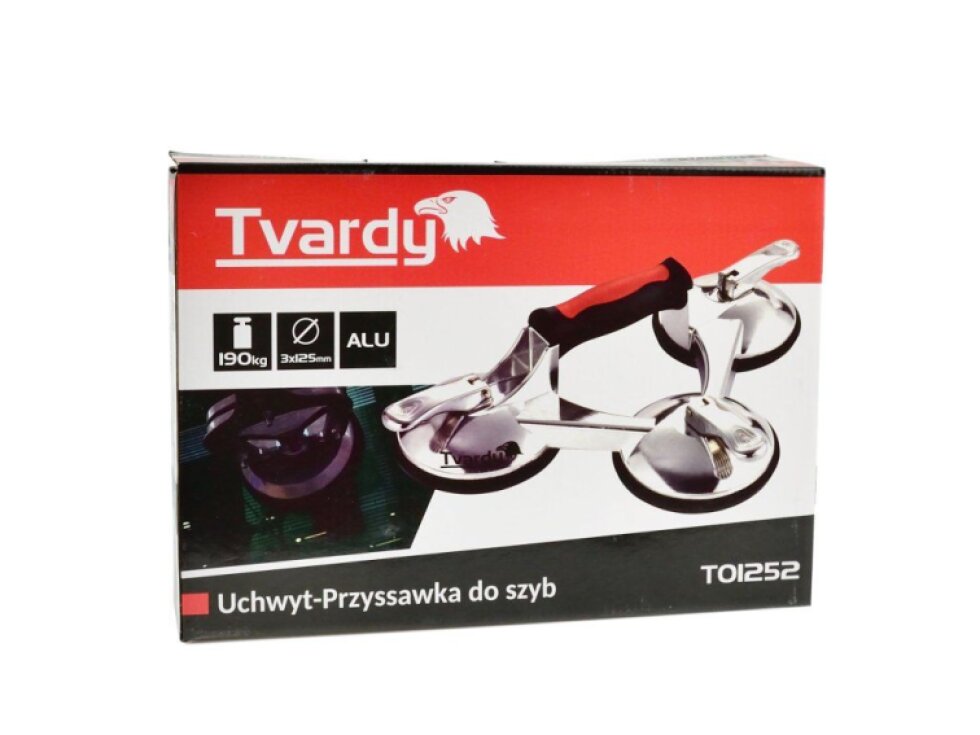 Přísavka na přenášení skla 3x125 mm, 190 kg - GEKO T01252