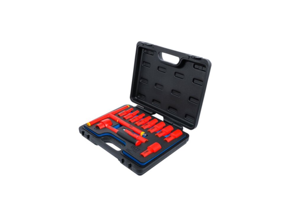 Elektrikářská gola sada 3/8" Pro Torque VDE, izolovaná, 7-22 mm, 12 dílů - BGS 7133