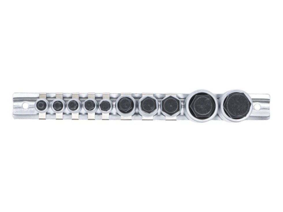 Zástrčné hlavice Imbus, extra krátké, 4-19 mm, 1/4", 3/8", 1/2", sada 10 ks - BGS 5099