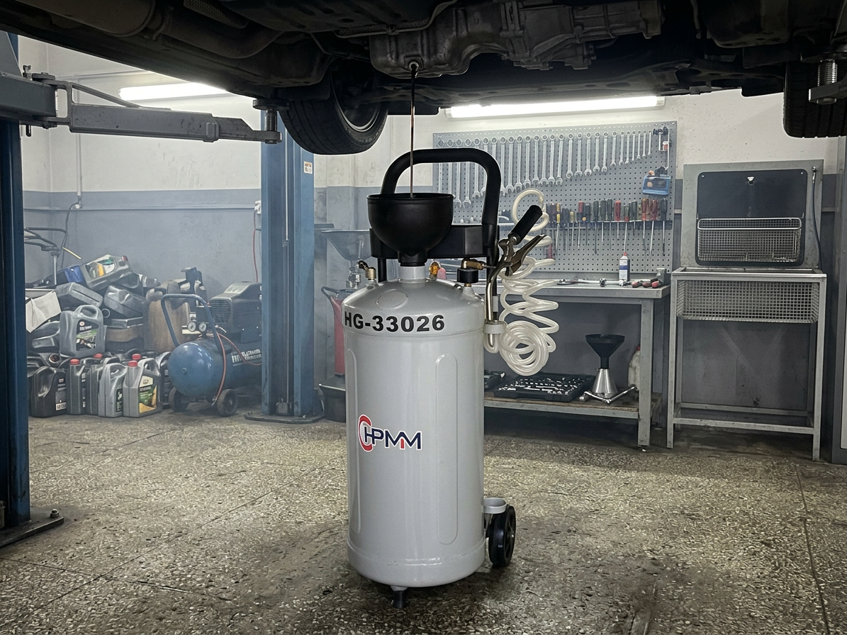 Pojízdná pneumatická plnička oleje HG-33026