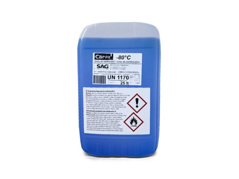 Nemrznoucí směs do ostřikovačů, zimní, -80 °C, 25 l - CARFIT