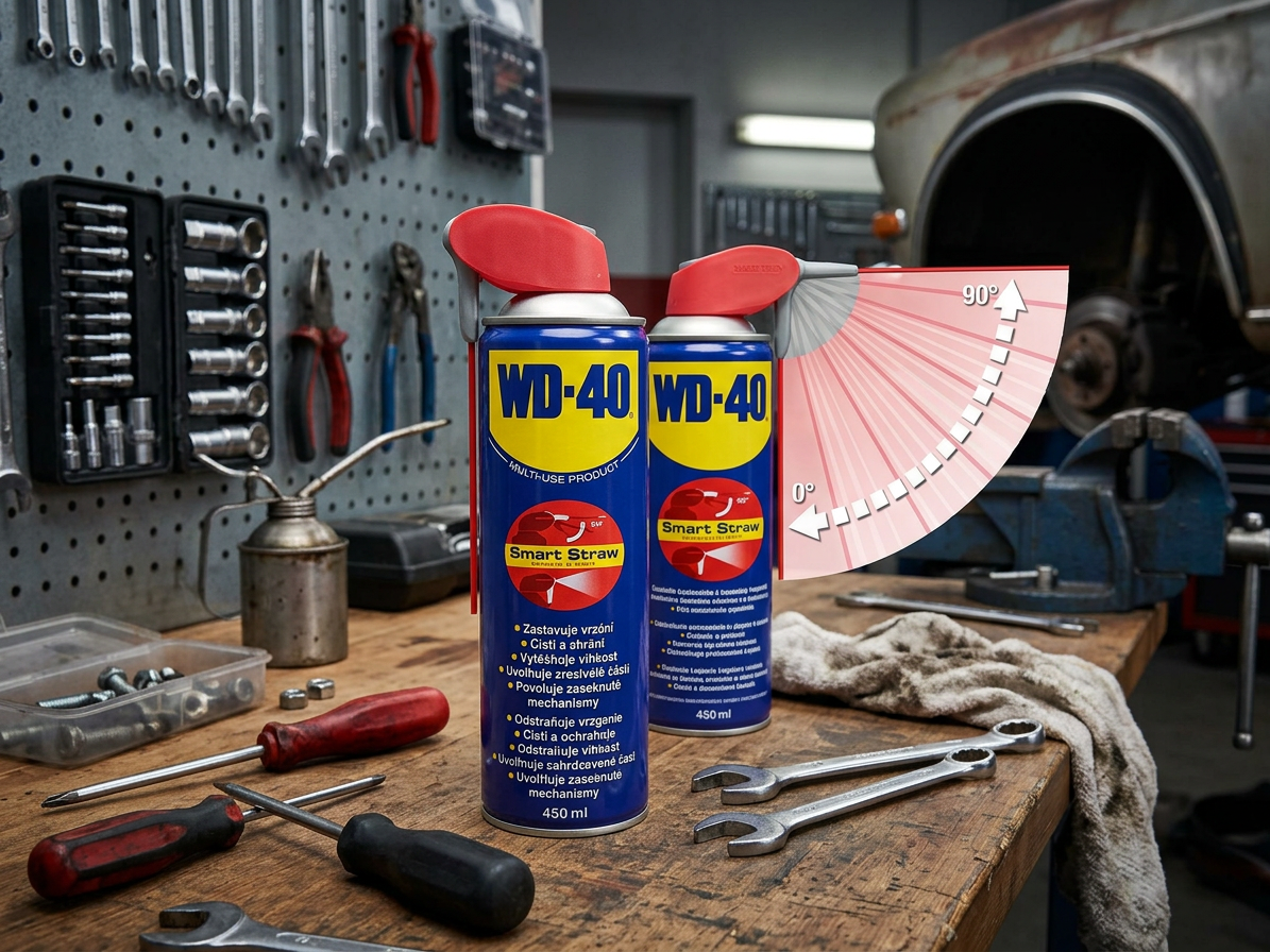 WD-40 - univerzální mazivo ve spreji se Smart Straw, 450 ml