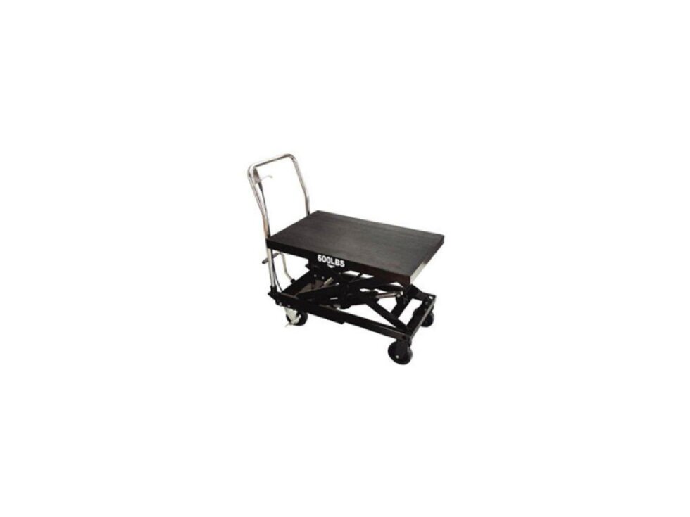 Pojízdný pracovní stůl zdvižný, nosnost 270 kg, s hydraulickým systémem