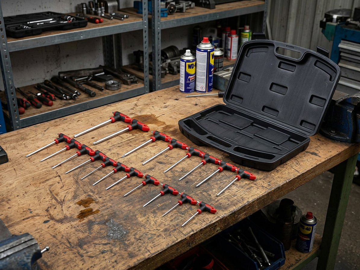 Klíče Imbus H2-H10 a TORX T10-T50, s T-rukojetí, sada 16 dílů