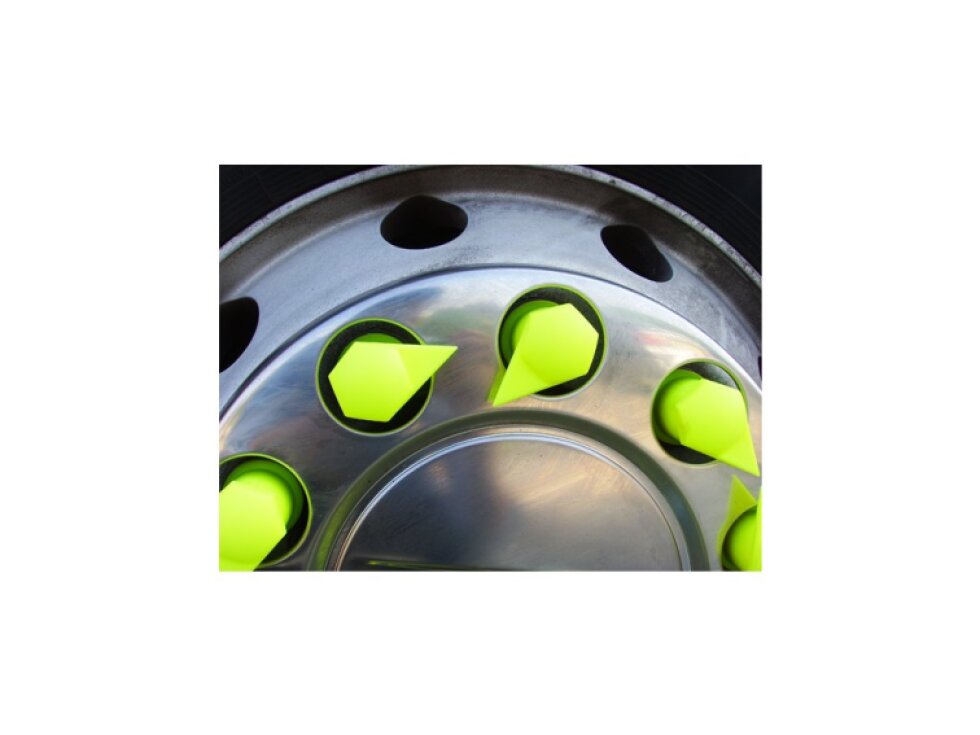 Indikátor povolení matic 32 mm horní, pro nákladní auta a autobusy, plast - Dustite LR