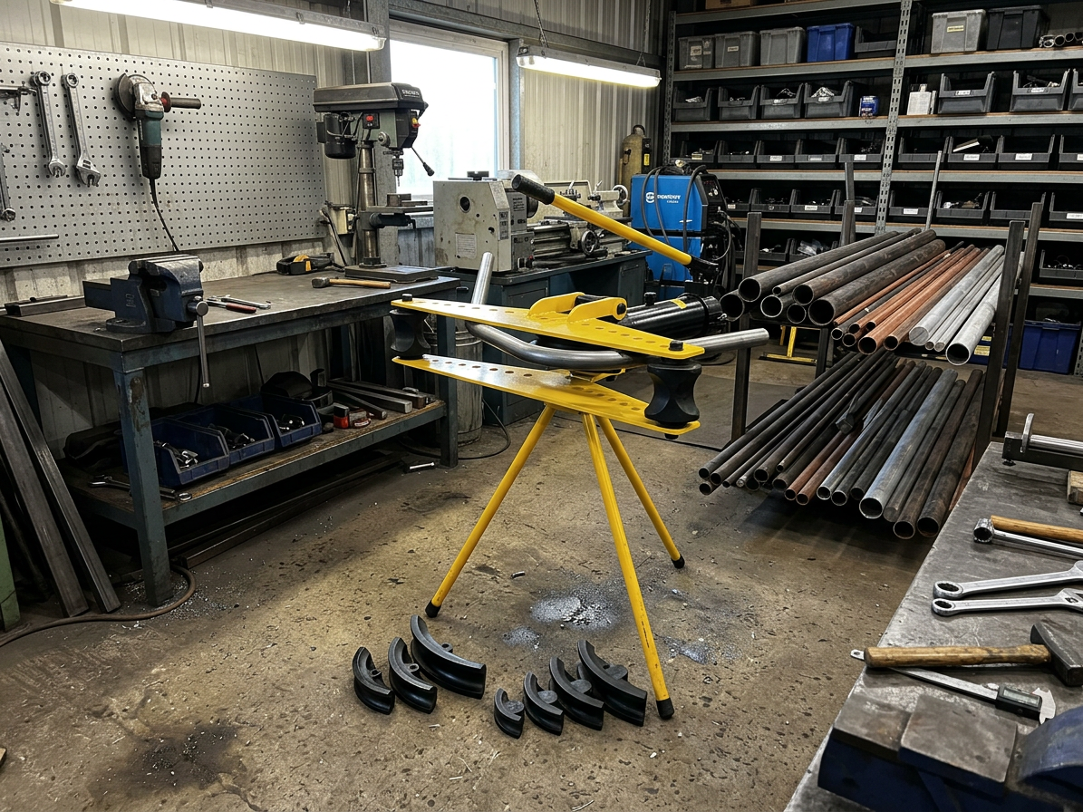 Přenosná hydraulická ohýbačka trubek se stojanem 19 Tun