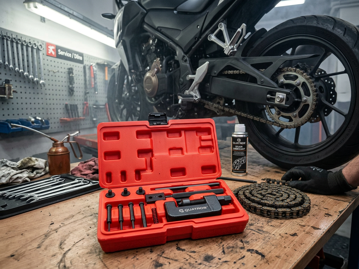 Nýtovačka motocyklových a rozvodových řetězů