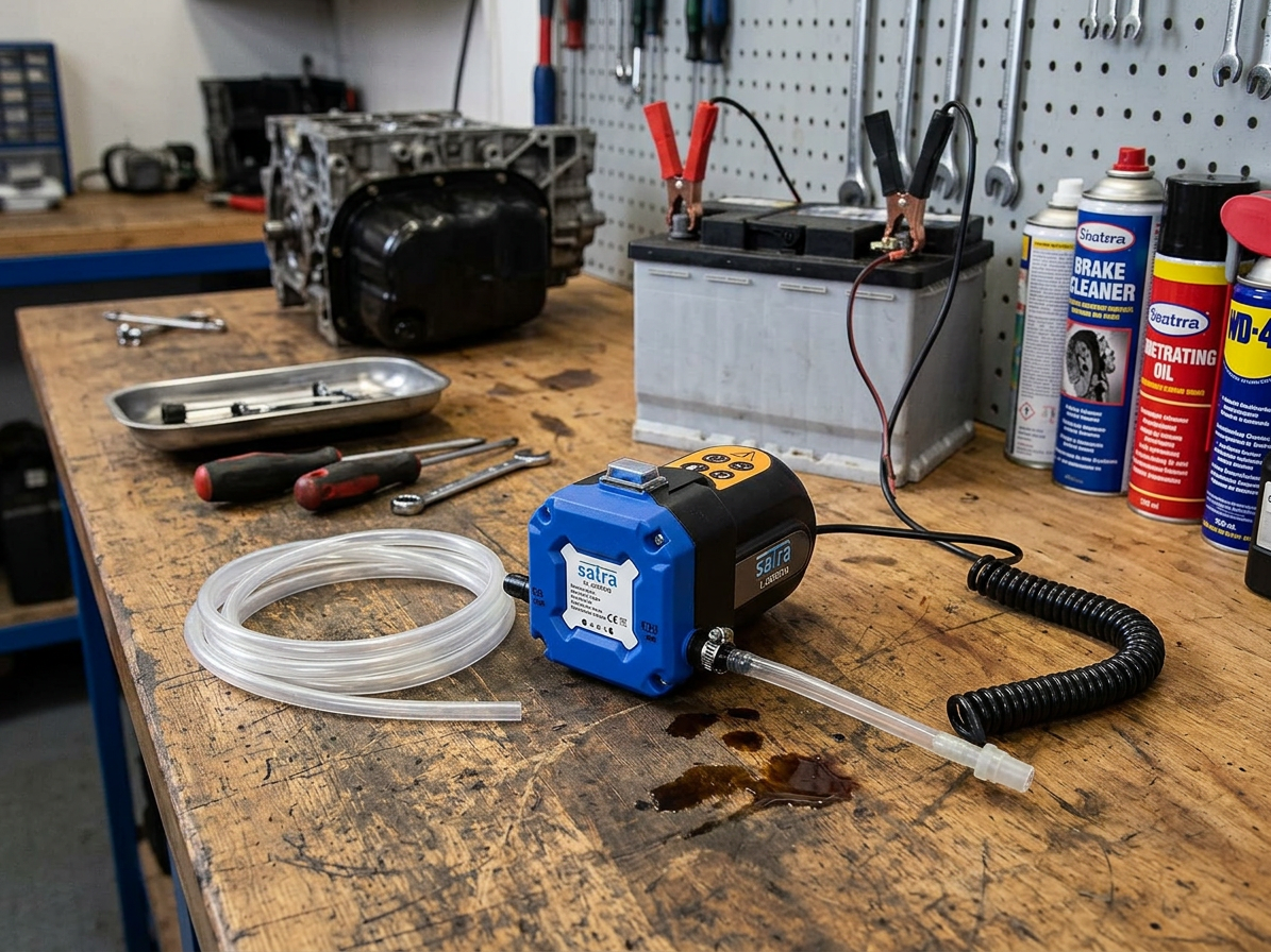 Čerpadlo elektrické, na naftu, topný olej a motorové oleje, 12 V/80 W - SATRA