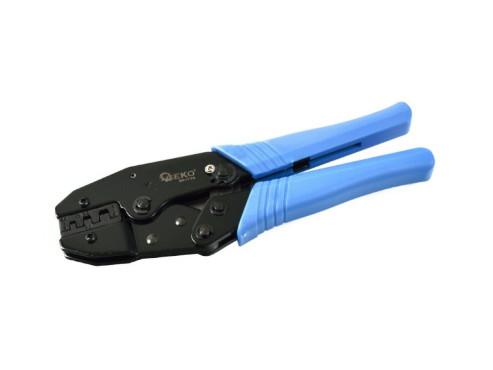 Kleště na konektory, elektrikářské, krimpovací (lisovací), s aretací, rozsah 0,5-6 mm