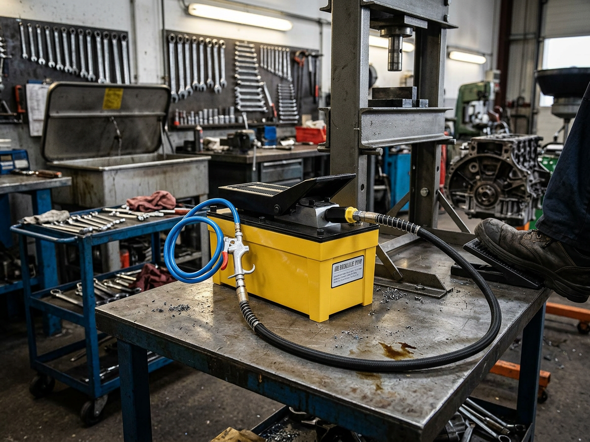 Pedálová pneumaticko-hydraulická pumpa, tlak 700 bar - HHB-70BQ