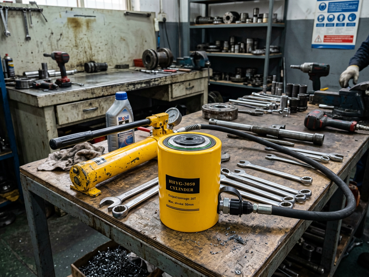 Hydraulický válec jednočinný univerzální, nosnost 30 tun - HHYG-3050