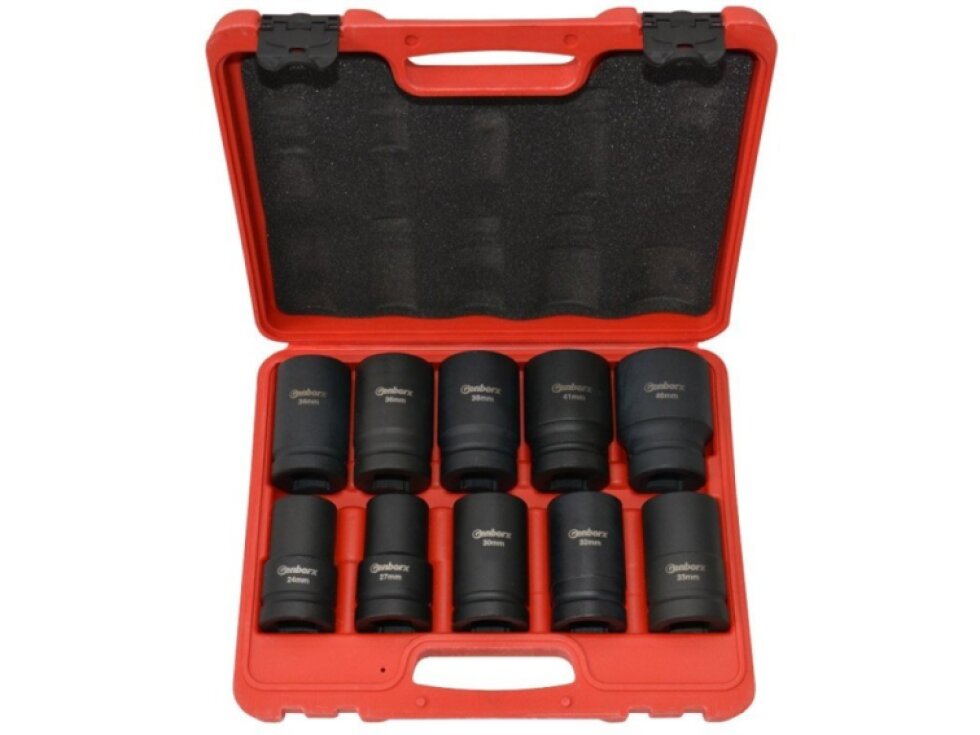 Průmyslové kované hlavice 1", 24 - 46 mm, sada 10 kusů