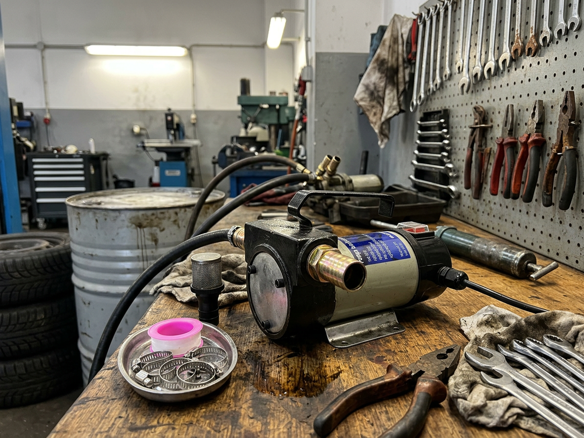 Elektrické čerpadlo na motorový a topný olej, naftu, max 50l/min. 230V/180W
