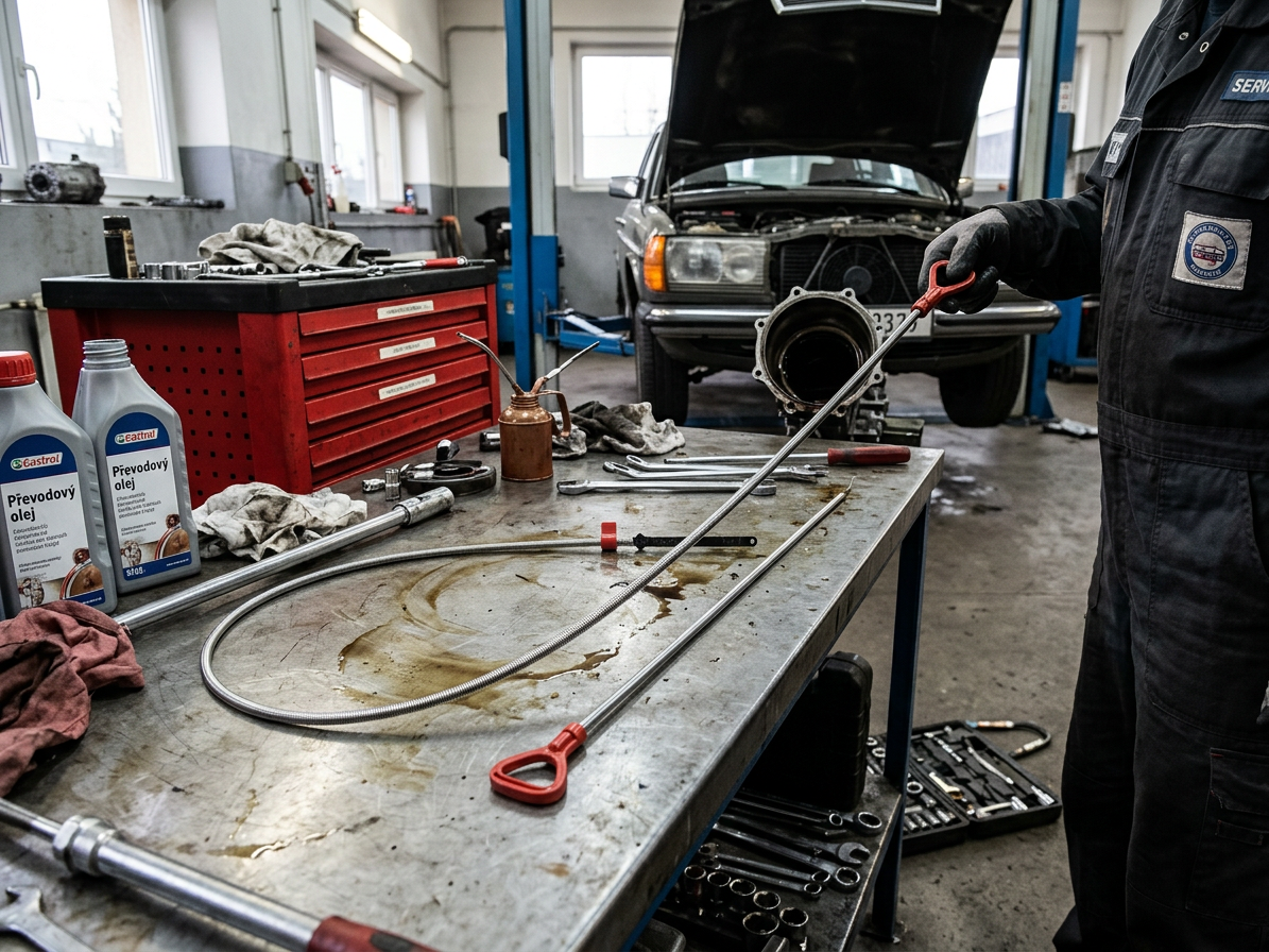 Měrka oleje automatické převodovky Mercedes-Benz 722.6 - QUATROS QS60237