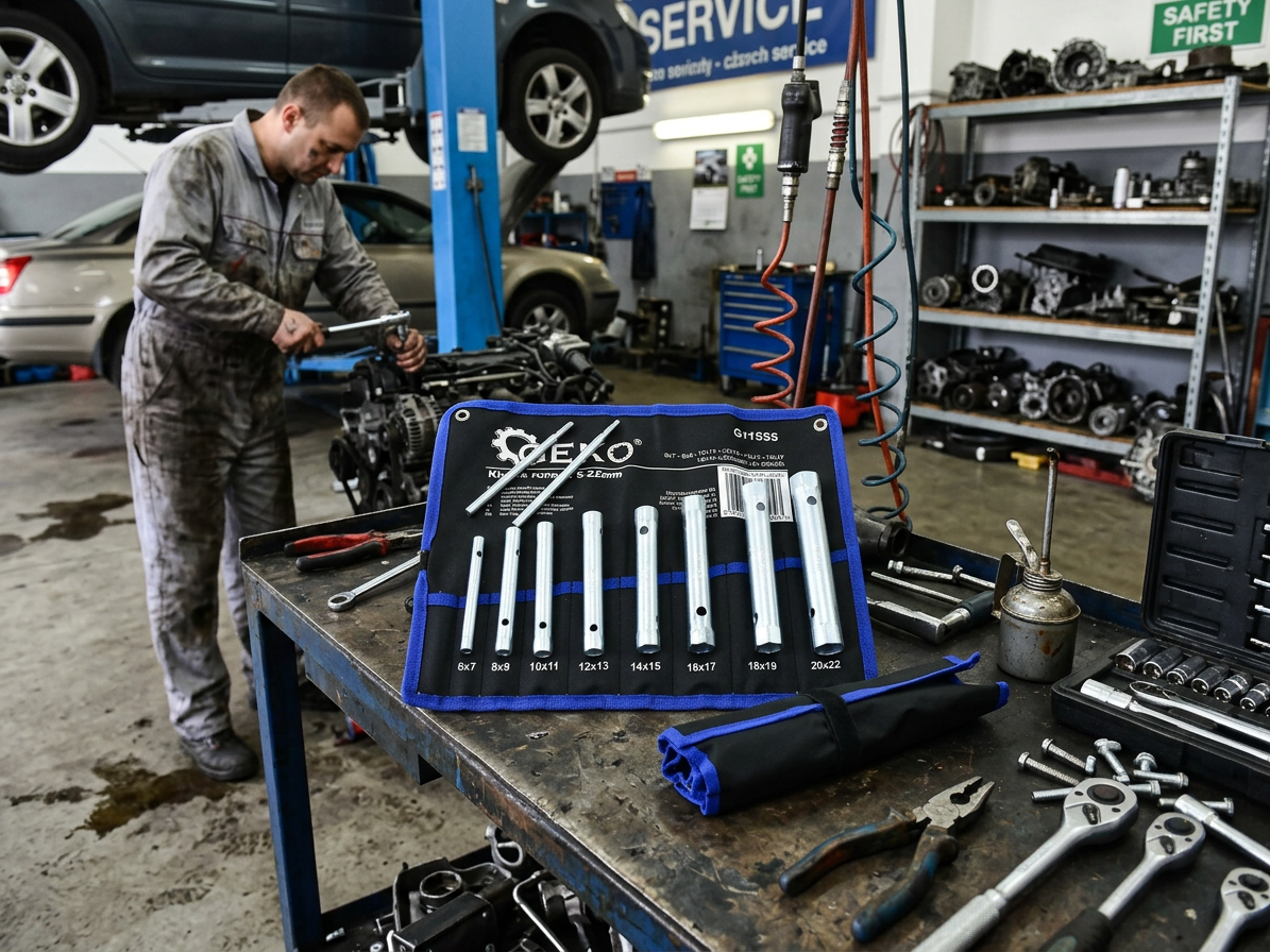 Trubkové klíče oboustranné 6-22 mm, sada 10 dílů