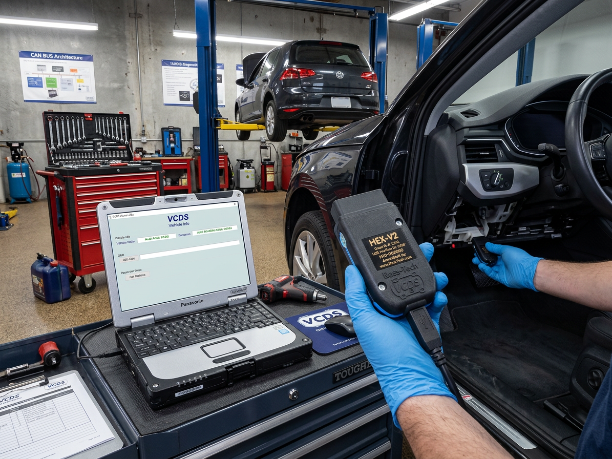 Diagnostika VAG-COM VCDS Standard 10 VIN, HEX V2 USB kabel, pro koncern VW