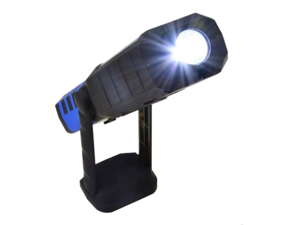 Dílenská LED svítilna, lampa s akumulátorem 230/12V