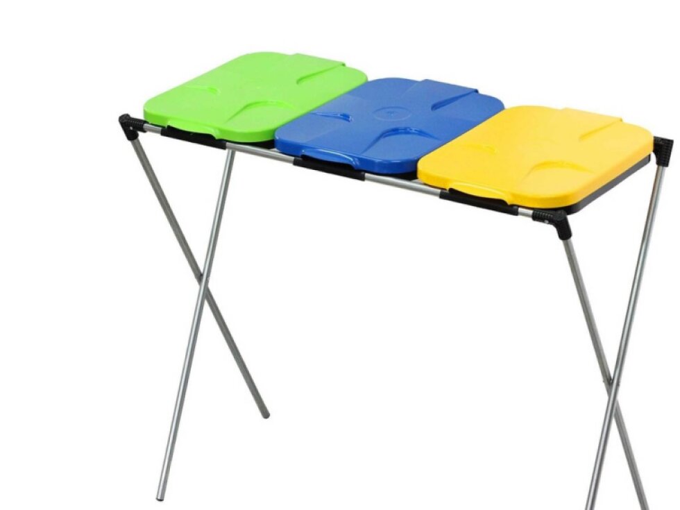 Stojan pro 3 pytle na tříděný odpad, 120 - 240 l