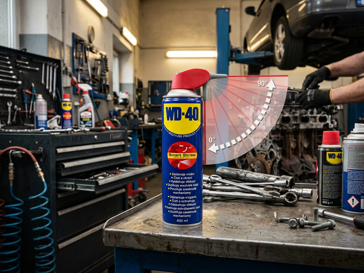WD-40 - univerzální mazivo ve spreji se Smart Straw, 450 ml