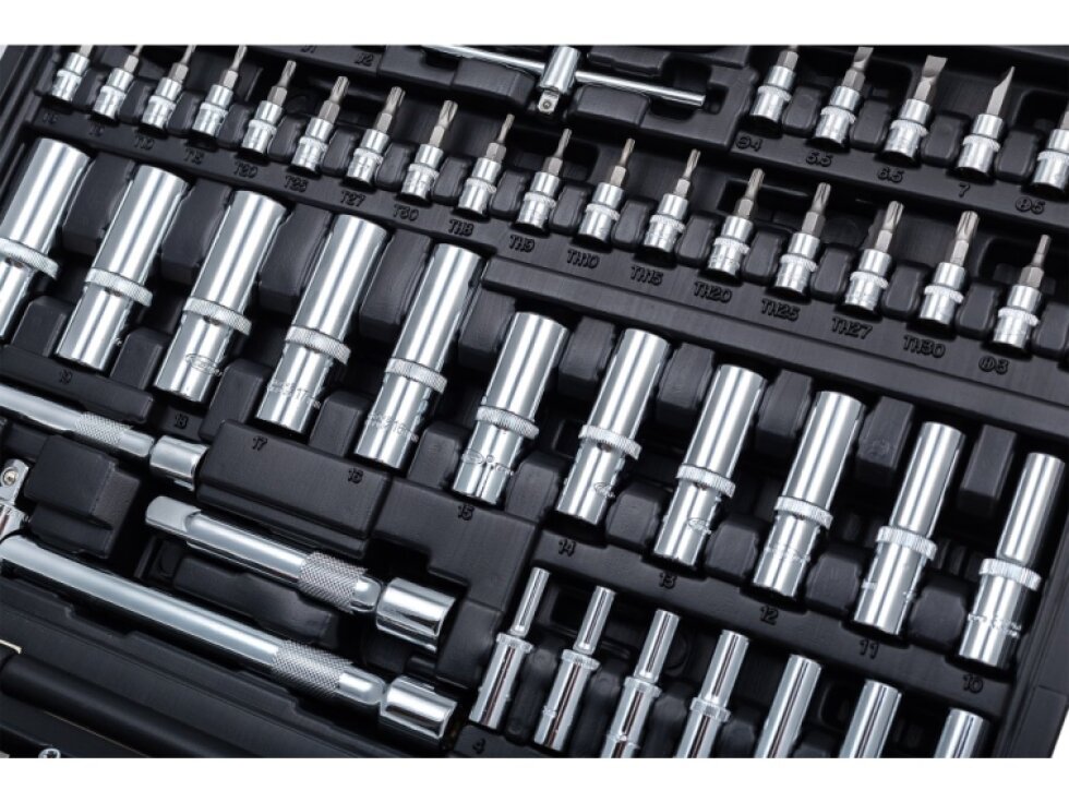 Gola sada 1/4", 3/8", 1/2", 172 dílů - Vigor V2461