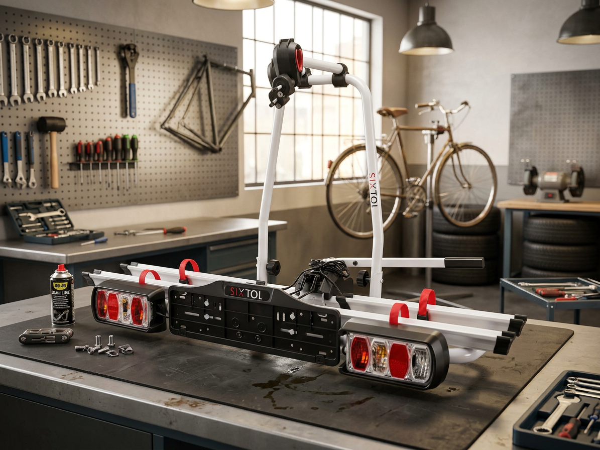 Nosič kol na tažné zařízení, 2 elektrokola - SIXTOL E-BIKE 2