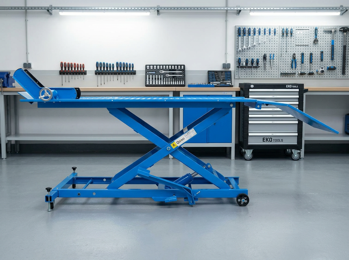 Hydraulický zvedák na motorku nůžkový, nosnost 450 kg