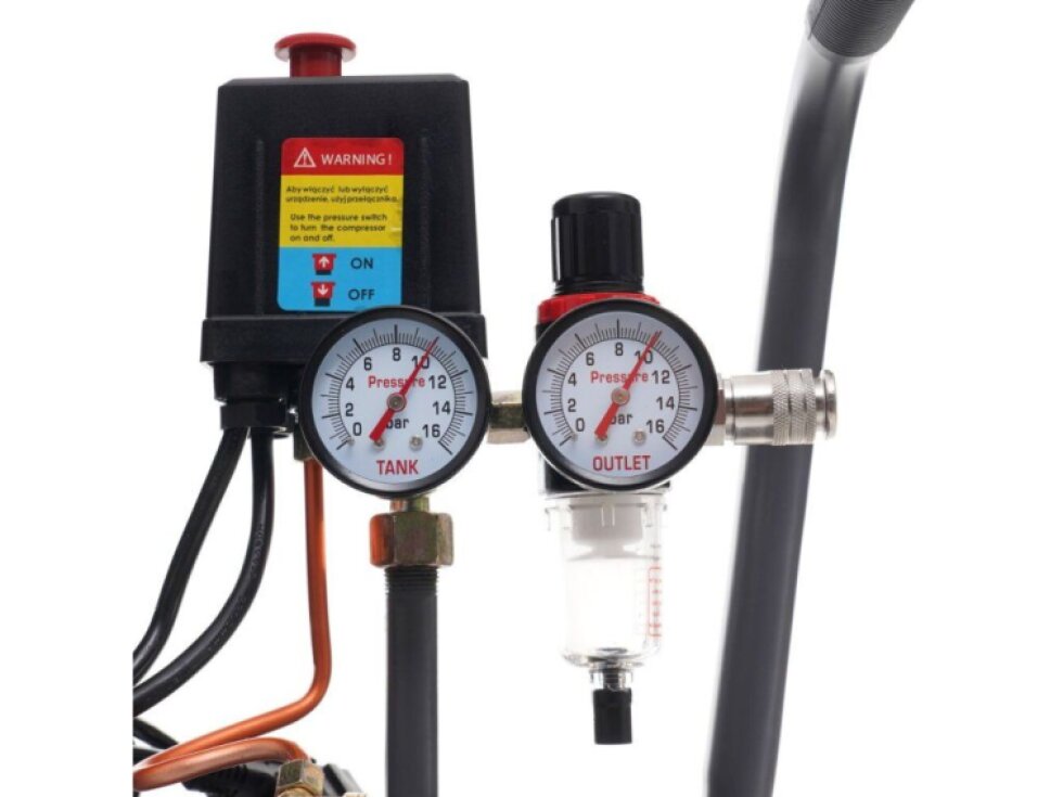 TAGRED TA3384 - Tagred , Bezolejový kompresor s odlučovačem 50l, 230V, 2 písty, 2000W 10 B