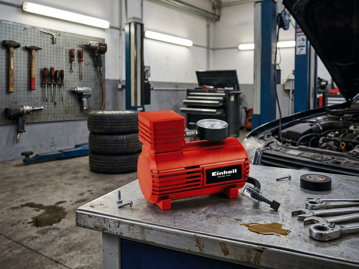 Kompresor do auta CC-AC 12V, 18 bar, hadice 450 mm - Einhell Car Classic
