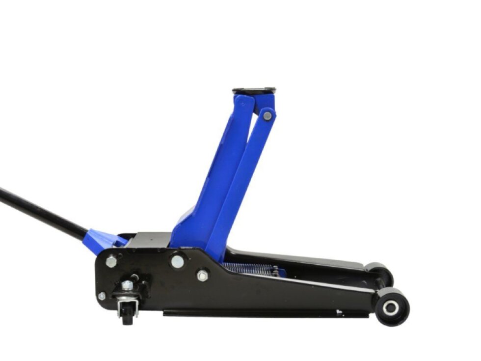 Pojízdný hydraulický zvedák 4t, nízkoprofilový, 95 - 550 mm, dvojitá pumpa - GEKO PREMIUM