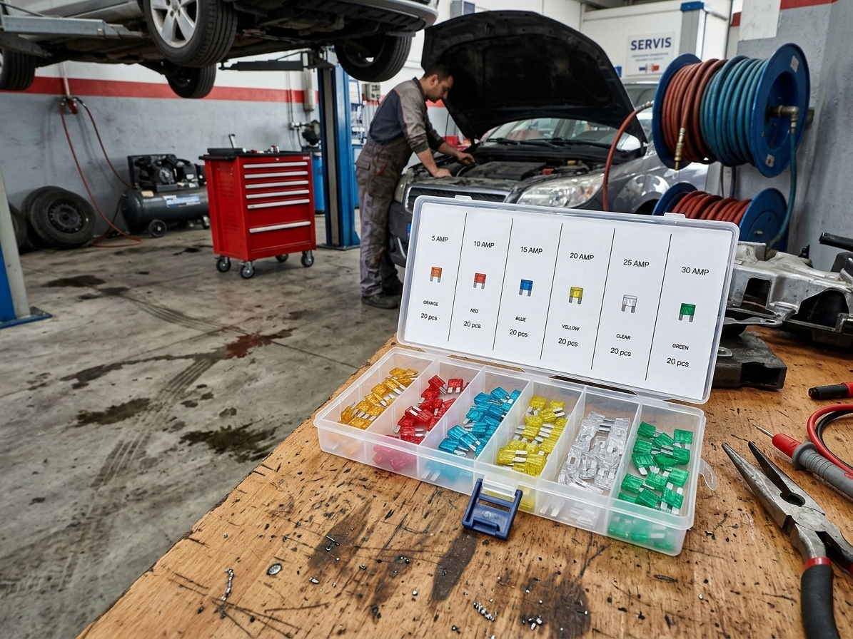Autopojistky ploché nožové micro2, 5 - 30 A, sada 120 ks - ASTA