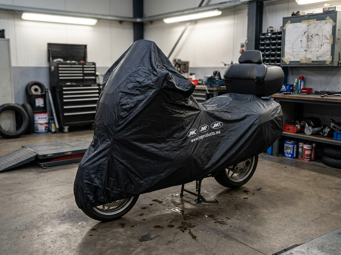 Krycí plachta na motorku XXL 264 x 104 x 130 cm Premium, venkovní nepromokavá, černá