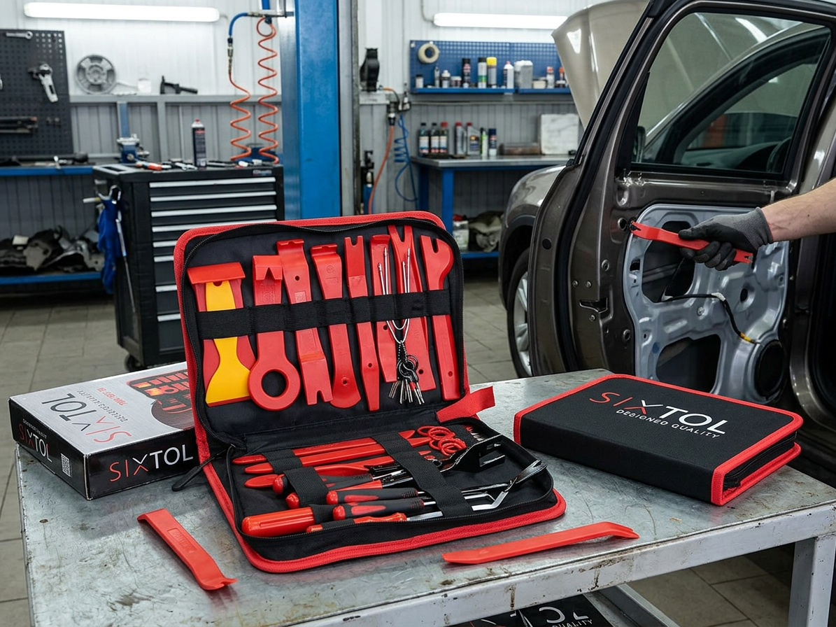 Sada k demontáži čalounění a interiéru MECHANIC TRIM SET, 38 ks - SIXTOL