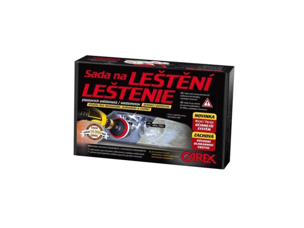 Sada na leštění světel automobilu