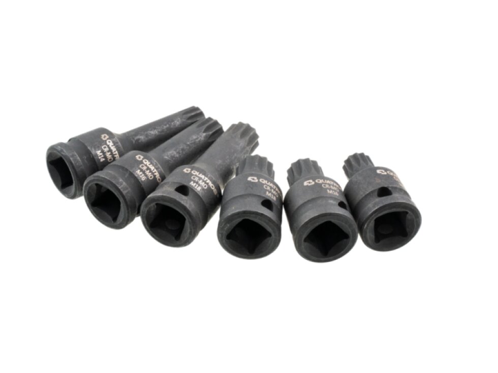 Rázové hlavice 1/2" XZN M14-M18 pro VW - QUATROS QS50385