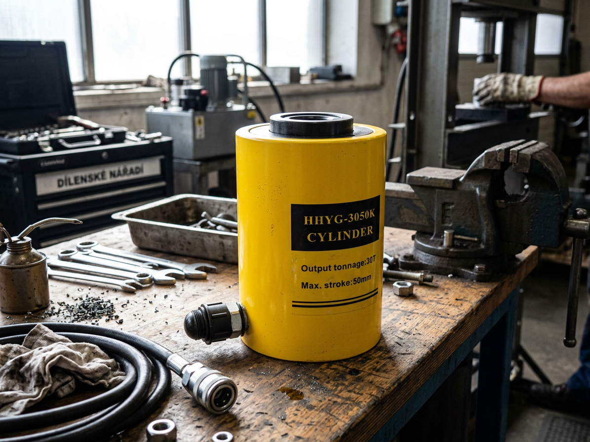 Hydraulický válec s dutým pístem, nosnost 30 tun - HHYG-3050K