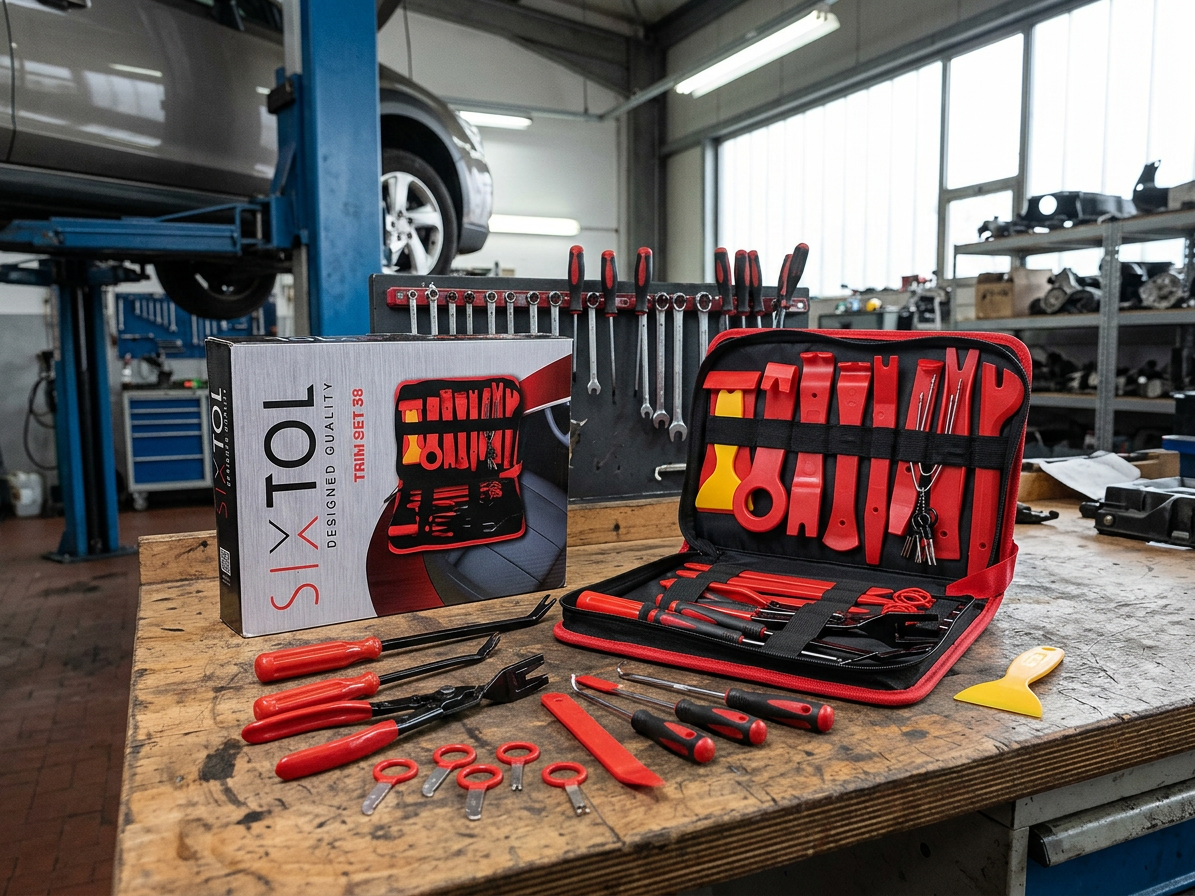 Sada k demontáži čalounění a interiéru MECHANIC TRIM SET, 38 ks - SIXTOL