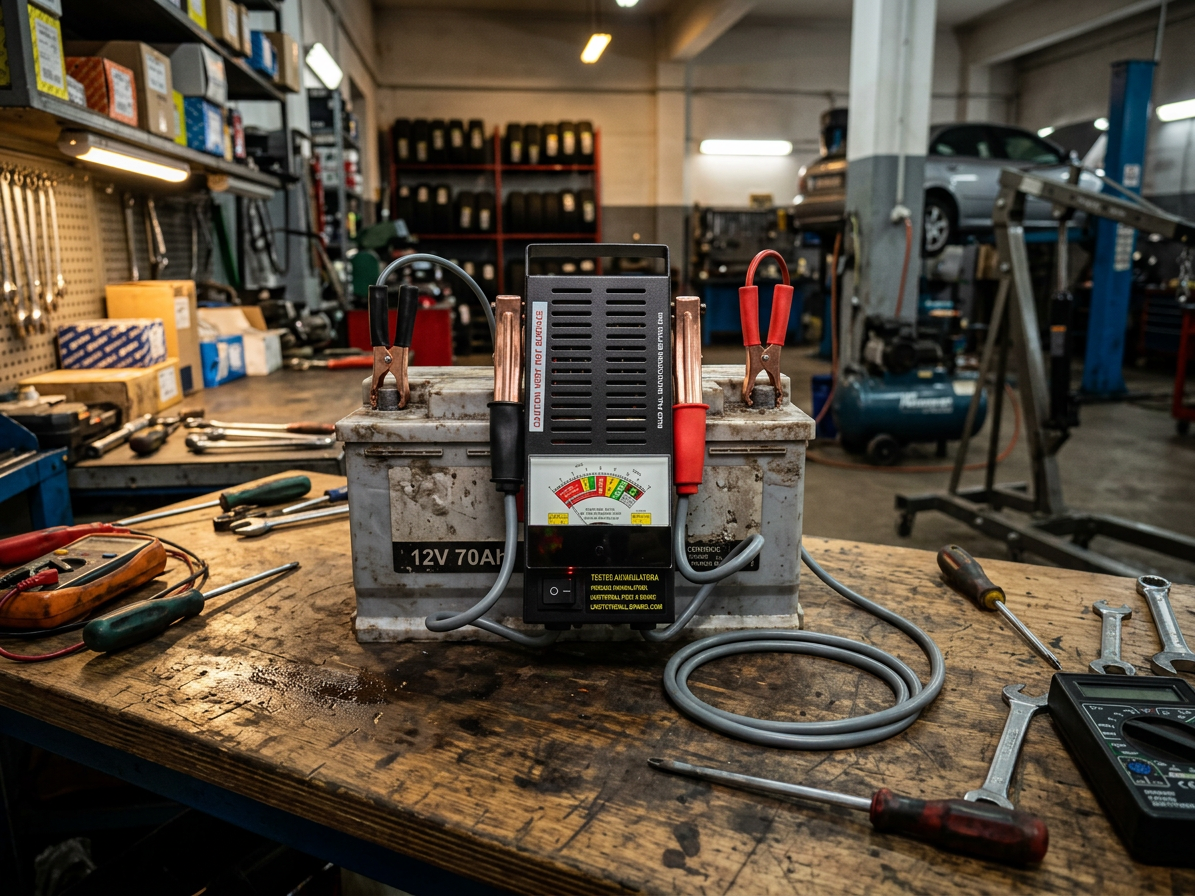 Zátěžový tester autobaterií, analogový, 6/12V