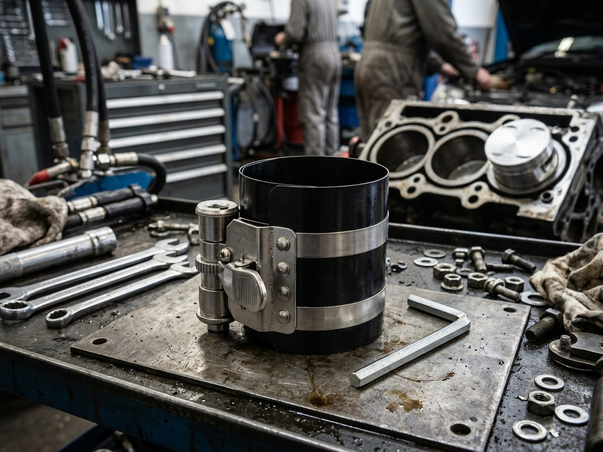 Přípravek na stlačení pístních kroužků 53-125 mm, délka 75 mm - QUATROS QS20606