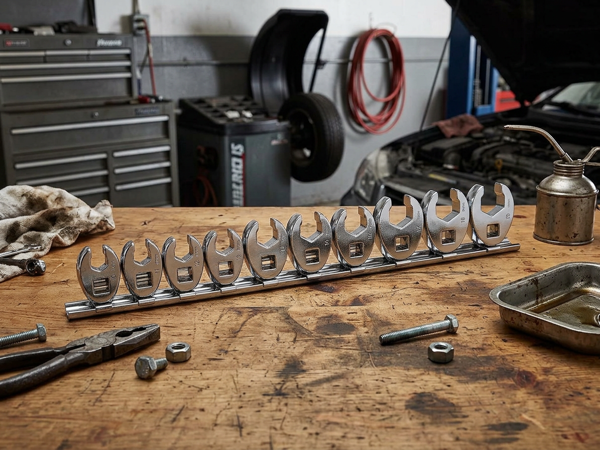 Sada plochých otevřených klíčů, 3/8", 10 - 19 mm, 10 kusů - JONNESWAY R19H310S