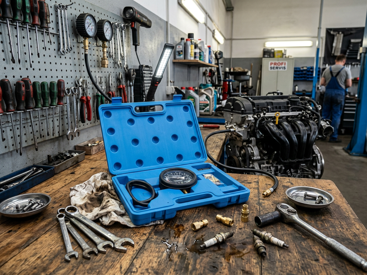 Vakuometr + tester tlaku a podtlaku paliva - QUATROS QS30190